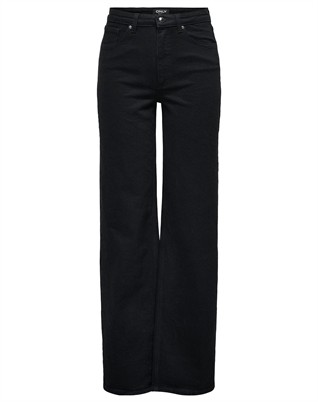 OnlJuicy HW Wide Denim Jeans - Black Denim